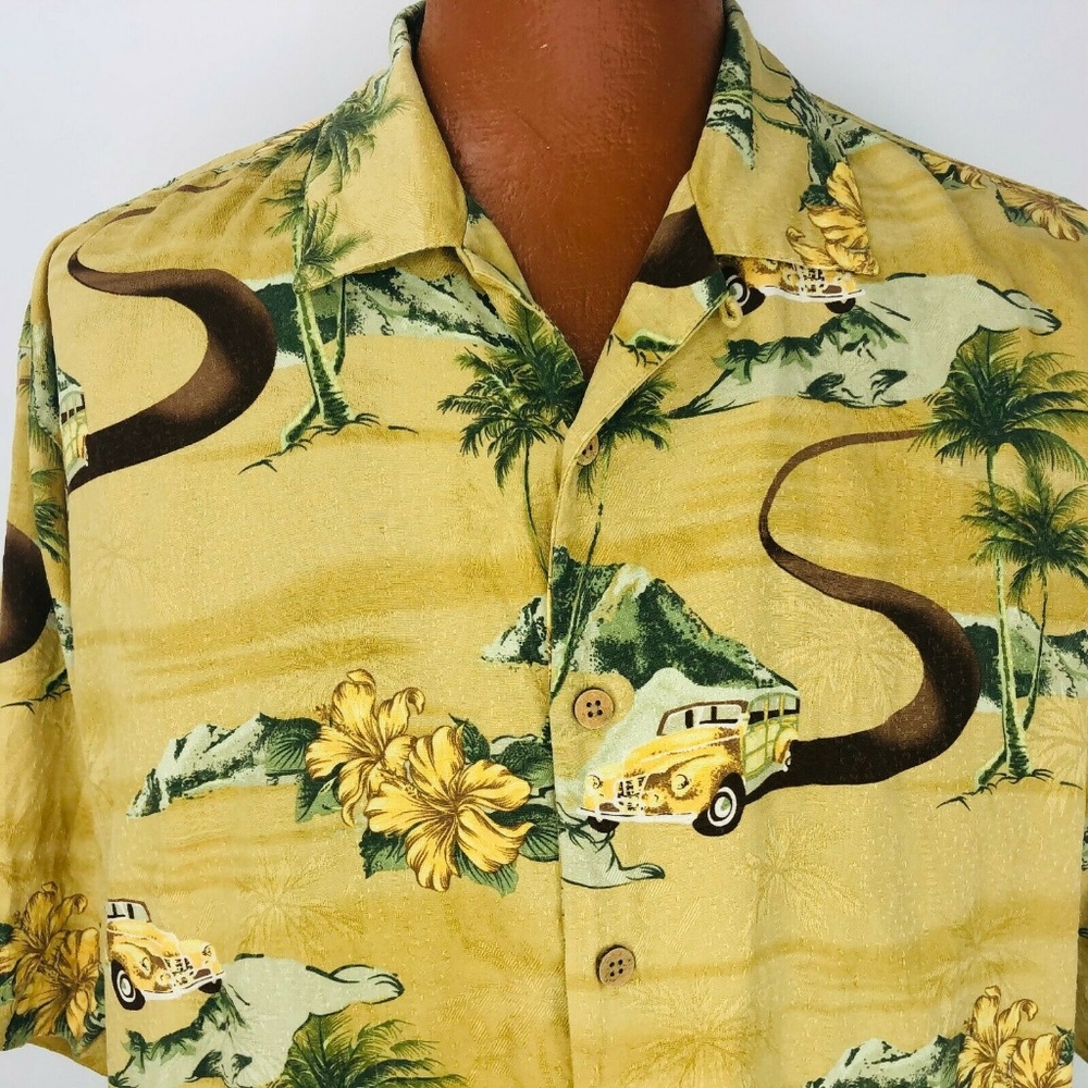 Urgent Gear Hawaiian Aloha Large Shirt Yellow